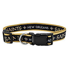 Pets First NFL New Orleans Saints Satin Dog Collar
