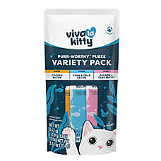 Viva La Kitty? Puree Lickable Cat Treat - Value Pack Puree 6 CT 2.52 OZ