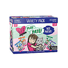 Weruva B.F.F. PLAY Pate! For Tuna Lovers Pate Partay! Wet Cat Food - Variety Pack, 12ct
