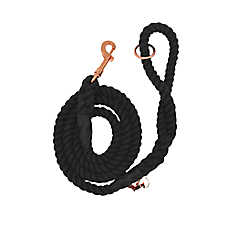 Sassy Woof Noir Rope Dog Leash: 5-ft long