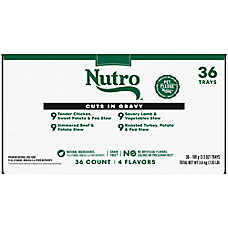 Nutro Natural Choice Adult Wet Dog Food Variety Pack - Chicken, Beef, Lamb, & Turkey Stew