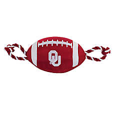 Pets First University of Oklahoma Football Rope Dog Toy