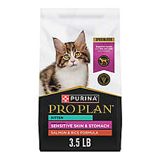 Purina Pro Plan Dry Kitten Food, Specialized Sensitive Skin & Stomach - Salmon & Rice