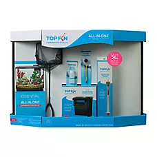 Top Fin® Bow Front Aquarium Starter Kit - Fish Tank Starter Kit - 36 Gallon