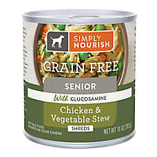 Simply Nourish Original Senior Wet Dog Food - Chicken & Vegetable, Grain Free, 10 oz