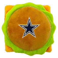 Pets First Dallas Cowboys Plush Hamburger Dog Toy