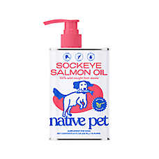 Native Pet Dog Sockeye Salmon Oil Supplement, 100% Wild Caught with DHA and EPA - 8 fl oz