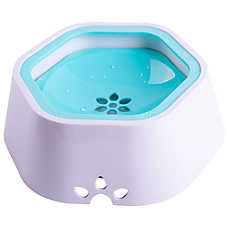 Pet Life Everspill 2-in-1 Food and Anti-Spill Water Pet Bowl, 3-cup
