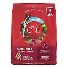 Purina ONE SmartBlend Small Bites Dry Dog Food - Natural, Beef & Rice