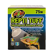 Zoo Med ReptiTuff Halogen Lamp Reptile Bulb Halogen Basking Heat Bulb - 50-75 watt