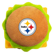Pets First Pittsburgh Steelers Plush Hamburger Dog Toy
