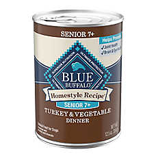 Blue Buffalo Homestyle Recipe Senior 7+ Wet Dog Food - Turkey & Vegetable, 12.5 oz