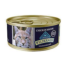 Blue Buffalo Wilderness Senior Wet Cat Food - Grain Free, Pate, 5.5 Oz.
