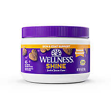 Wellness Dog Shine Skin & Coat Support Soft Chews - Bacon, 45 ct