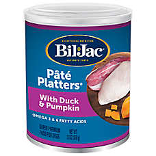 Bil-Jac? Pate Platters Adult Wet Dog Food - Grain Free, Duck & Pumpkin, 13 oz