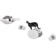 TRIXIE Wall Mounted Cat Lounge Set Hammock and Condo with Two Steps