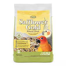 Higgin's Safflower Gold Conure & Cockatiel Food - 3 Lbs - Seed Blend