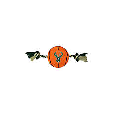 Pets First NBA Milwaukee Bucks Nylon Basketball Rope Dog Toy