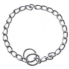 Top Paw? Chain Dog Collar, Heavy Duty Chain Dog Collar, Chrome Chain, Multiple Sizes