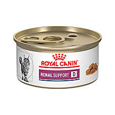 Royal Canin? Veterinary Diet Feline Renal Support D Adult Cat Wet Food in Gravy ? 3 oz can
