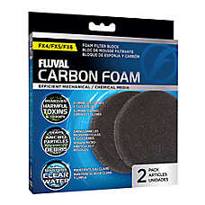 Fluval? FX5/FX6 Carbon Foam 2 Pack - Aquarium Filter Media for Fish Tanks