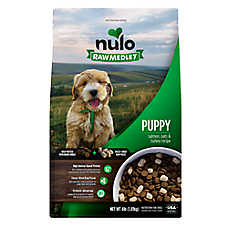 Nulo Raw Medley Puppy Dog Food - Kibble Plus Freeze Dried Pieces, Salmon, Oats & Turkey Recipe