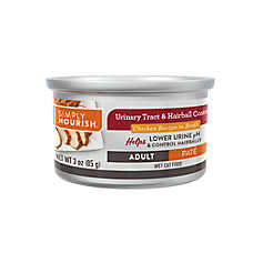 Simply Nourish Urinary Tract Health and Hairball Control Adult Cat Food - Natural, 3 OZ