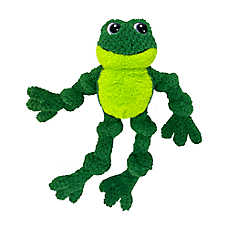 KONG Knots Frog Squeaky Plush Dog Toy, Large