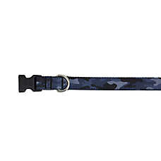 Top Paw? Blue Camo Dog Collar, Blue & Black Dog Collar, Adjustable, Multiple Sizes