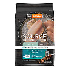 Simply Nourish? Source Indoor Cat Dry Food - Fish & Chicken, Natural, High-Protein, Grain Free