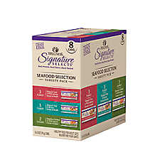 Wellness? Signature Selects Adult Cat Wet Food - Seafood Selections, Variety Pack, 8 CT, 22.4 OZ