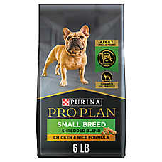 Purina Pro Plan Small Breed Dry Dog Food Shredded Blend Chicken & Rice Formula With Live Probiotics