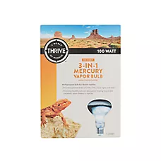 Thrive 3-in-1 Mercury Vapor Bulb - UVB & Heat Bulb - 100W