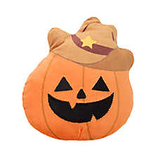 Thrills & Chills&trade; Halloween Plush Pumpkin Dog Toy