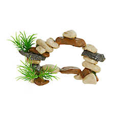 Top Fin? Rock Swim-Thru Aquarium Ornament - Fish Tank Decor, Hideout - Small