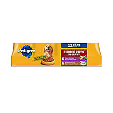 Pedigree Choice Cuts In Gravy Adult Wet Dog Food, Prime Rib & Roasted Chicken Variety Pack, 12 Count