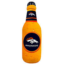 Pets First Denver Broncos Plush Bottle Dog Toy