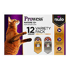 Nulo Prowess Mature 12+ Senior Wet Cat Food - Natural, Variety Pack, 12 Count