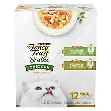 Fancy Feast? Broths Adult Food Topper - Limited Ingredients, Variety Pack, 12 CT, 16.8 OZ