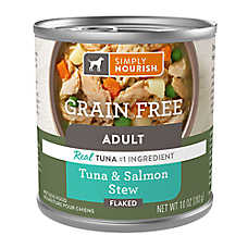 Simply Nourish? Grain Free Wet Dog Food - Flaked, Tuna & Salmon Stew, 10 oz