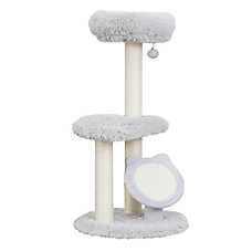Petpals Rockview Cozy 2-Level Scratching Post Cat Tree