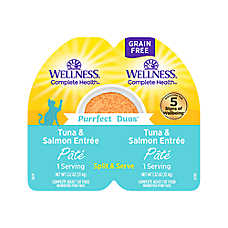 Wellness? Purrfect Duos Adult Cat Wet Food - Grain Free, Pate, 2.64 Oz