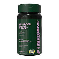 Rooted Owl? Natural Immunity Vegan Supplement Capsules for Dog & Cat, Mushroom Blend, 60 Count