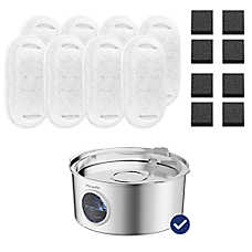 PawsPik Dog & Cat Water Fountain Replacement Filters - 1.8 gal, 8 ct