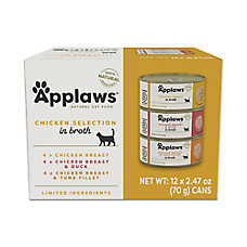 Applaws Adult Cat Food in Broth - With Grains, Chicken, 2.47 oz Variety Pack