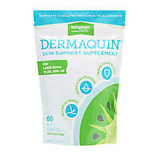 Nutramax Dog Dermaquin Skin Support Supplement - Small/Medium, Large, 60 ct