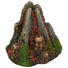 Top Fin? Volcano Bubbler Aquarium Ornament - Fish Tank Decor, Aeration Decor - Small