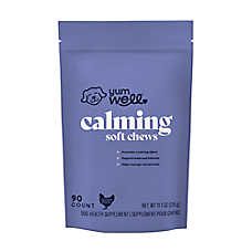 YumWell Dog Calming Soft Chews, Stress & Anxiety Support, Balanced Behavior, Chicken, 90 CT