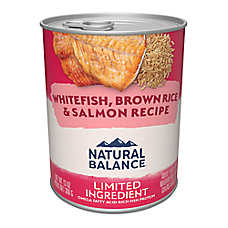 Natural Balance Limited Ingredient Reserve Adult Wet Dog Food - Whitefish, Brown Rice & Salmon
