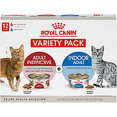 Royal Canin Indoor/Instinctive Adult Wet Cat Food Variety Pack - 12 CT, 36 OZ